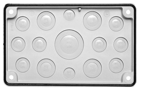 Cable entry gland plate 2xM20, 8xM25/16, 4xM32/20, 1xM50/32