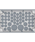 Cable entry gland plate, IP55, 44xØ3-14, 3xØ3-21, 2xØ3-30mm