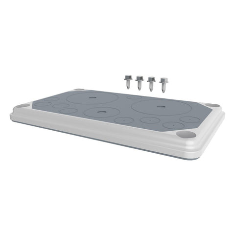 Cable entry gland plate, IP55, 9xØ3-20, 1xØ3-40, 2xØ3-70mm
