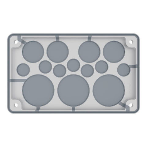 Cable entry gland plate, IP55, 7xØ3-20, 4xØ3-32, 3xØ3-50mm