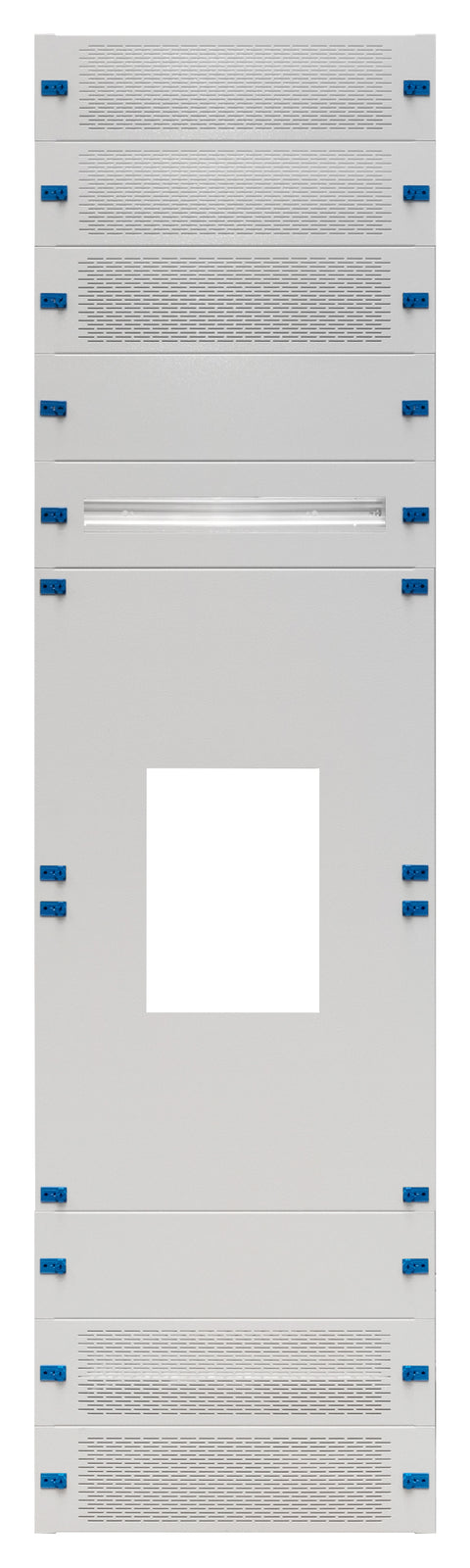 Set plăci frontale 2-42K complet, tablă de oţel, MCCB