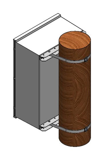 Set montaj pe stâlp, pentru cutie cu Lăţ=400mm