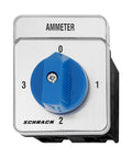 Comutator ampermetric de panou, 1-pol/20A, 0-1-2-3