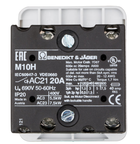 Comutator voltmetric 3P de panou