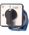 Comutator „0-1-START” cu fix. centrală, 1-pol/20 A