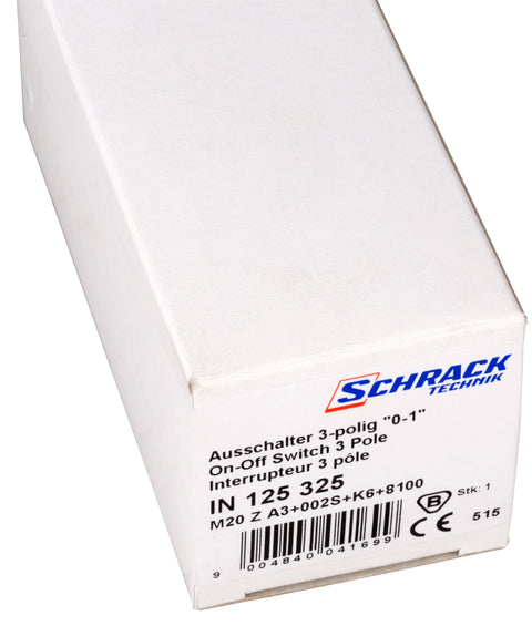 Comutator 0-1, 3-poli/32 A, 11kW