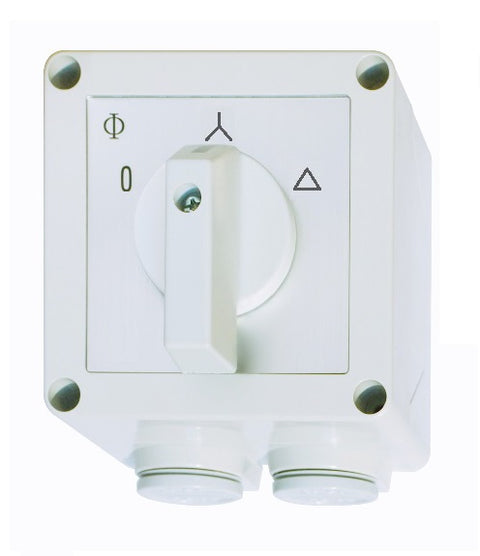 Comutator capsulat stea-triunghi 3p, 25A, 0-Y-D