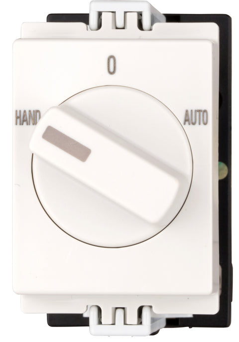 Comutator HAND-0-AUTO, fixare pe șină 1p, 10A