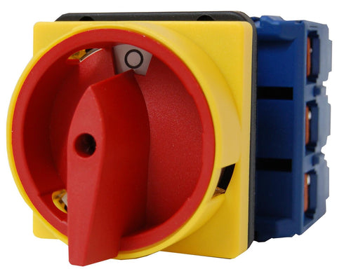 Comutator oprire de urgenţă, montaj frontal, 3P, 80A, 30kW