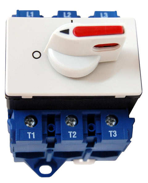 Comutator modular 0-1, gri, 3-poli, 25A, 7,5kW