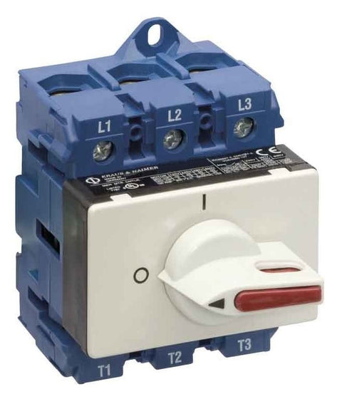 Comutator modular 0-1, gri, 3-poli, 25A, 7,5kW