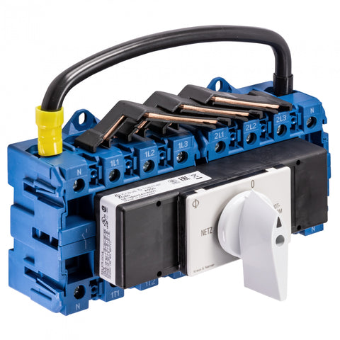 Changeover Switch Netz-0-Notstrom, modular, 4-pole 80A
