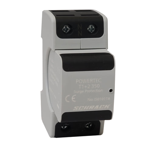 Descărcător combinat T1+T2, 25kA+c.aux, debroşabil