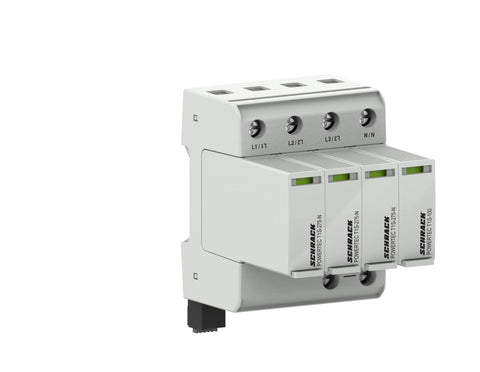POWERTEC P 25kA +H, T1S-275, 3+1, TT, TNS, pluggable