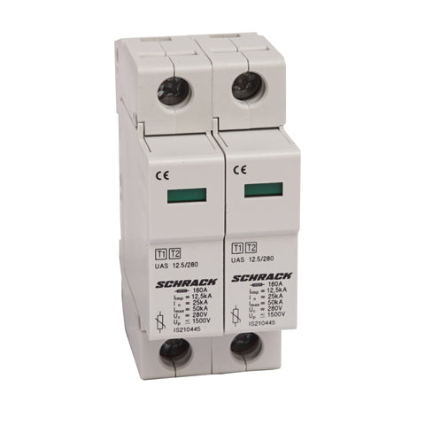 Descărcător complet T1+T2/BC 2+0, 12,5 kA/280V - Seria UAS