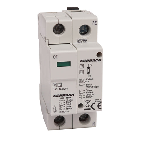 Descărcător complet T1+T2/BC 1+1, 12,5 kA/280V - Seria UAS