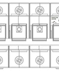 Separator de sarcină pentru portfuzibile D0 CORON 2, 3p+N