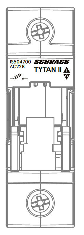 TYTAN, 1-pole, 63A, D02 + fuse monitoring, 24-60VDC