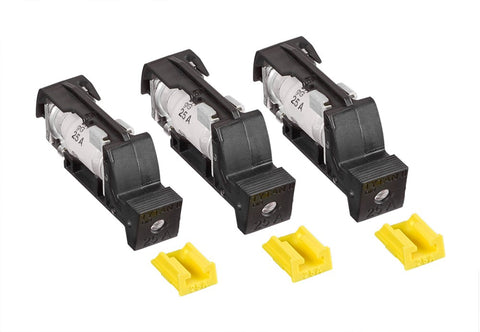 Fuse Plug for TYTAN, 3 x 25A, D02, complete, 24-60VAC/DC