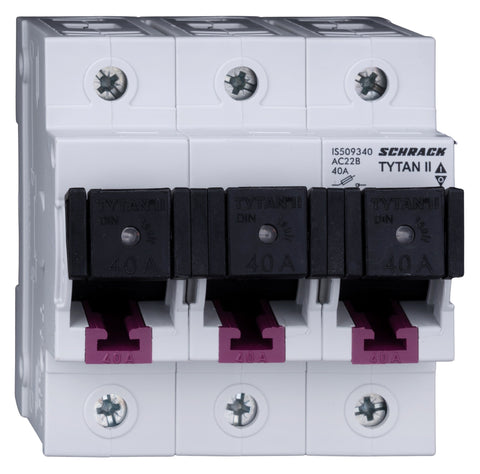 Separator modular pentru portfuzibile TYTAN, 3p 40A, complet