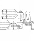 Separator vert. pt. fuz. NH, măr.2 pt. sistem bare de 185mm