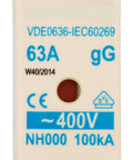 Portfuzibil 00(000).400V/63 A
