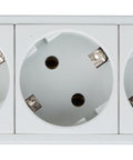 PDU 19", 8xSchuko, profil PVC 1,25U, cablu conex.2m, RAL7035