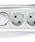PDU 19", 8xSchuko, profil PVC 1,25U, cablu conex.2m, RAL7035