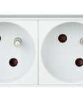 PDU 19", 9xUTE, profil PVC 1U, cablu conexiune 2m,RAL7035