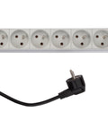 PDU 19", 8xUTE c.On/Off , profil ALU 1U, cablu 2m,RAL7035