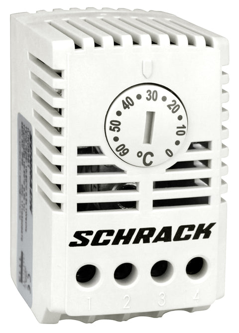 Termostat 10-60°C, 1 CC, montaj pe şină DIN