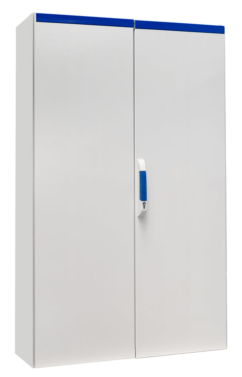 Dulap compact cu două uşi, 1600x1000x300mm, RAL 7035 IP54