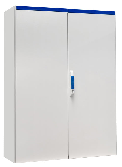 Dulap compact cu două uşi, 1600x1200x400mm, RAL 7035 IP54