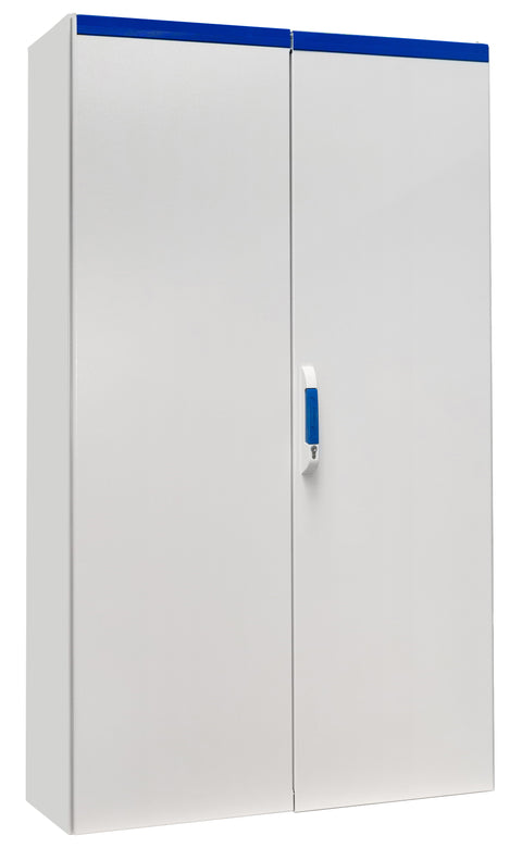 Dulap compact cu două uşi, 2000x1200x400mm, RAL 7035 IP54