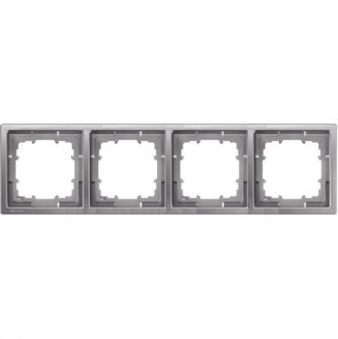Ramă, Style, platină metalică, 4 module