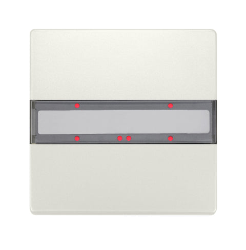 Panou 1 pereche taste, cu LED de stare, alb titan