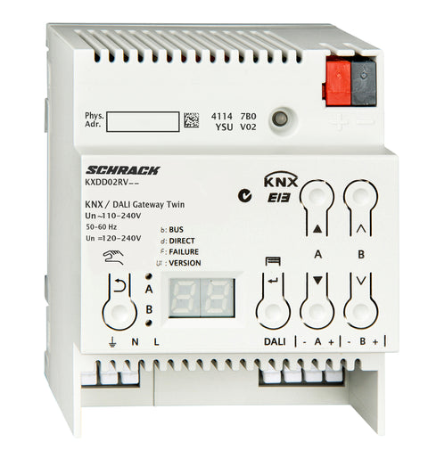 Twin Gateway KNX/DALI, pt.max. 2 x 64 DALI-EVG