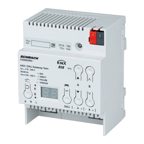 Twin Gateway KNX/DALI, pt.max. 2 x 64 DALI-EVG