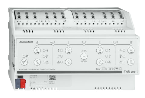 Dimer universal, 4 x 300VA, 230V c.a. (pt. LED-uri)