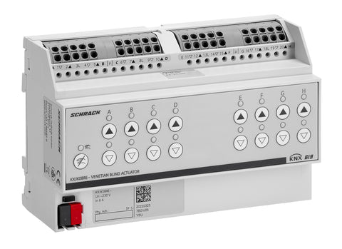 Actuator jaluzele KNX, 8 x AC 230V, 6A