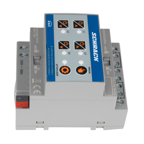 Actuator KNX comutare/jaluzele, 4/2 ieșiri, 16A, 230V c.a.
