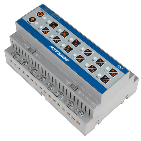 Actuator KNX comutare/jaluzele, 12/6 ieșiri, 16A, 230V c.a.