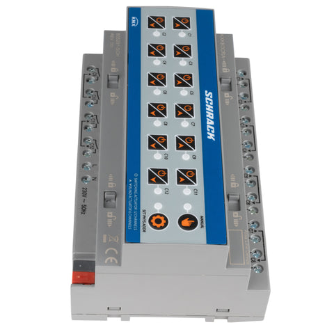 Actuator KNX comutare/jaluzele, 12/6 ieșiri, 16A, 230V c.a.