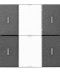 Taster KNX, două perechi, cu LED de stare, antracit