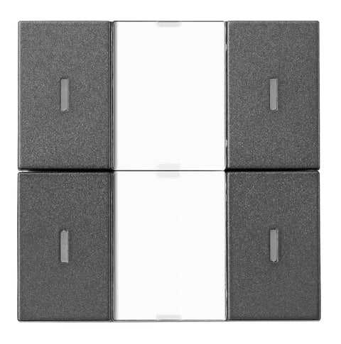 Taster KNX, două perechi, cu LED de stare, antracit