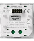 Taster KNX, două perechi, cu LED de stare, argintiu