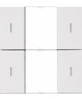 Taster KNX, două perechi, cu LED de stare, alb