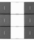 Taster KNX, trei perechi, cu LED de stare, antracit