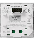 Taster KNX, trei perechi, cu LED de stare, argintiu