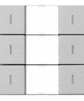 Taster KNX, trei perechi, cu LED de stare, argintiu